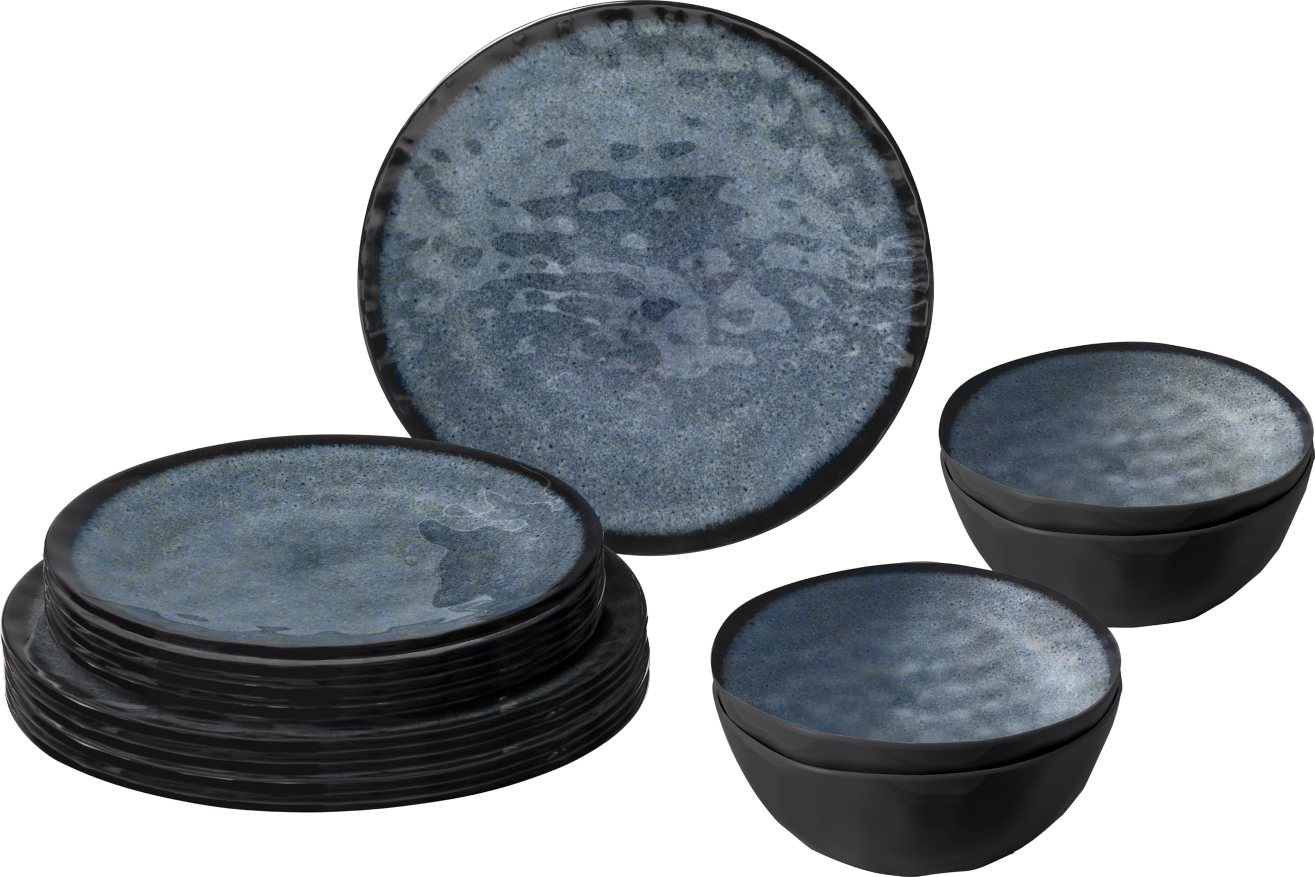Brunner Midday Venetian set piatti 12 pezzi blu