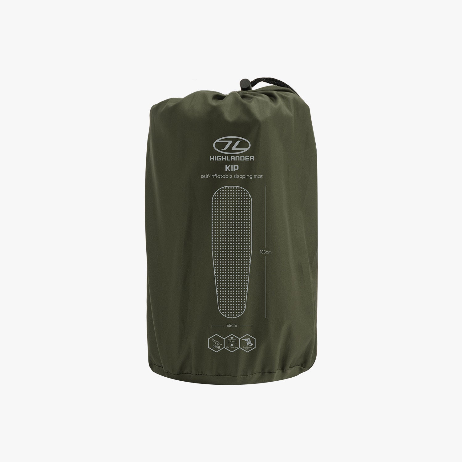 Highlander Kip Mat materassino autogonfiante olive 198 cm