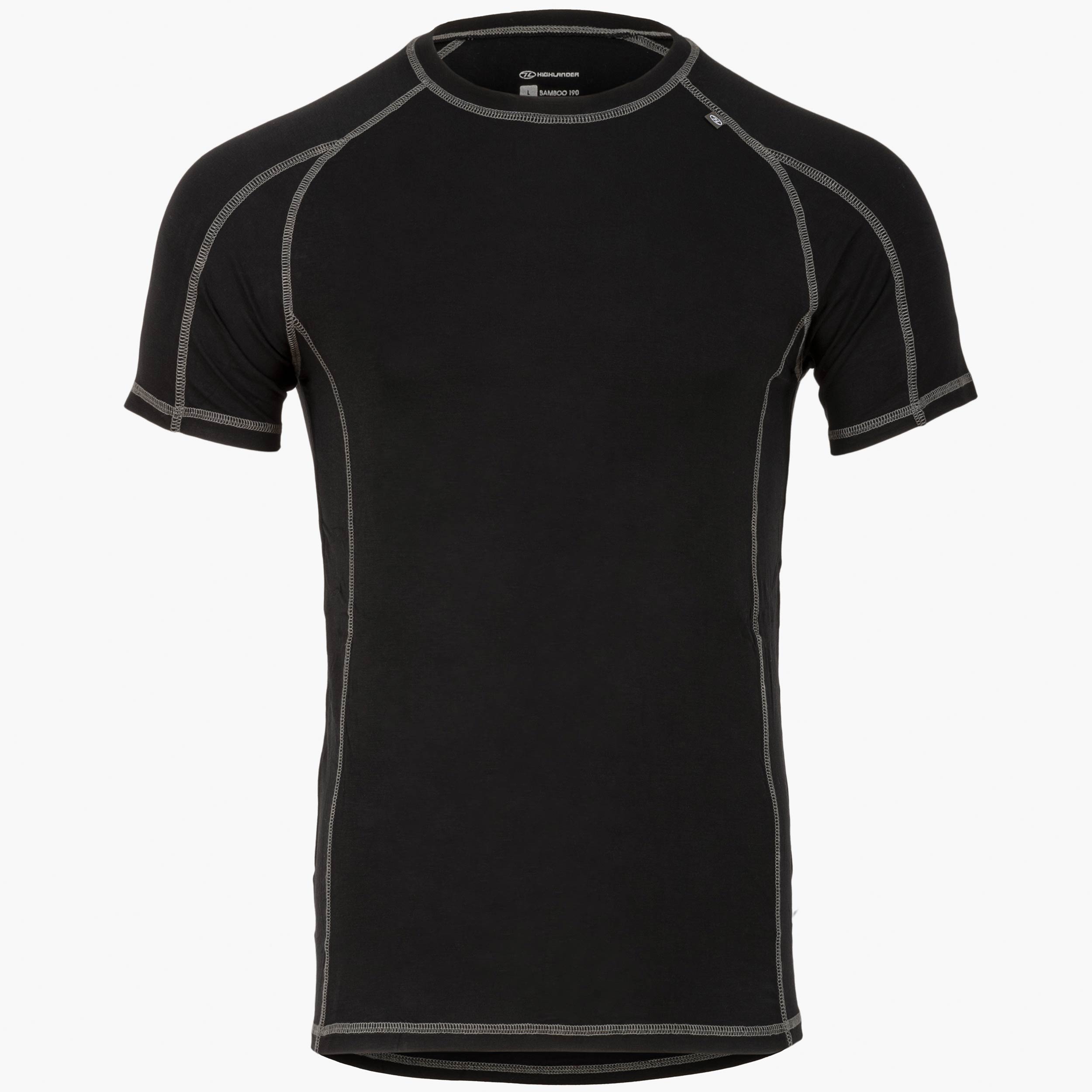 Highlander Bamboo maglia termica uomo manica corta nera