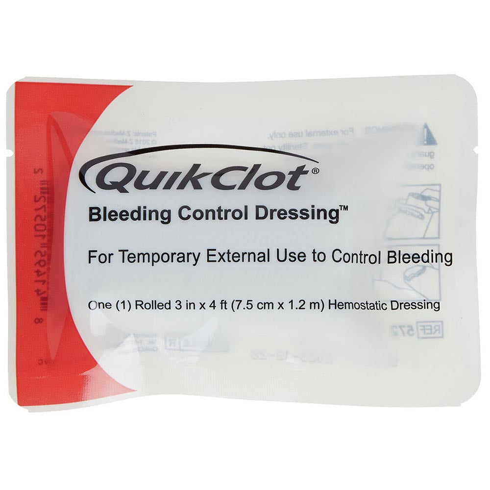 QuikClot Bleeding Control garza emostatica rotolo 7,5x120 cm