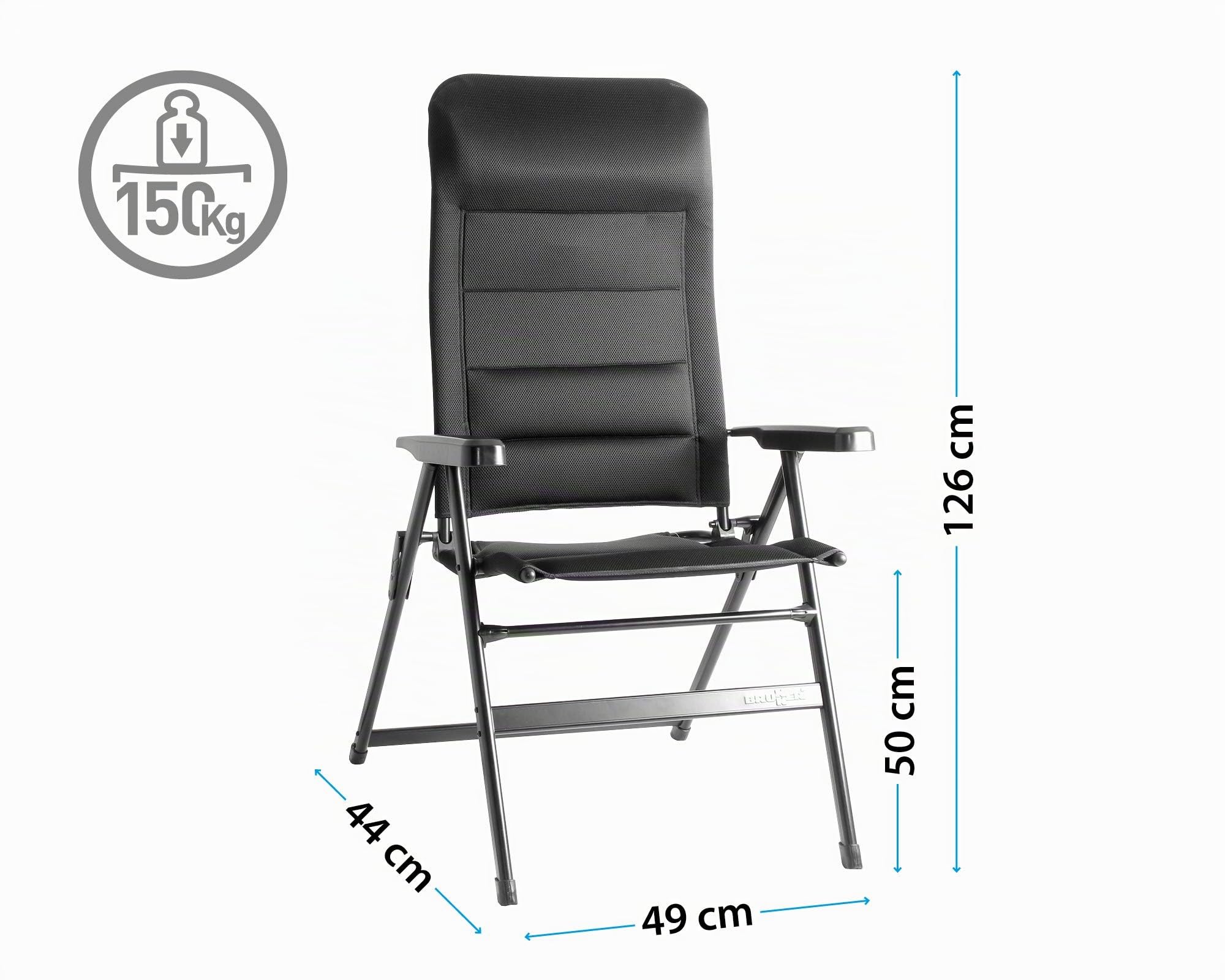 Brunner Aravel 3D L sedia campeggio reclinabile traspirante