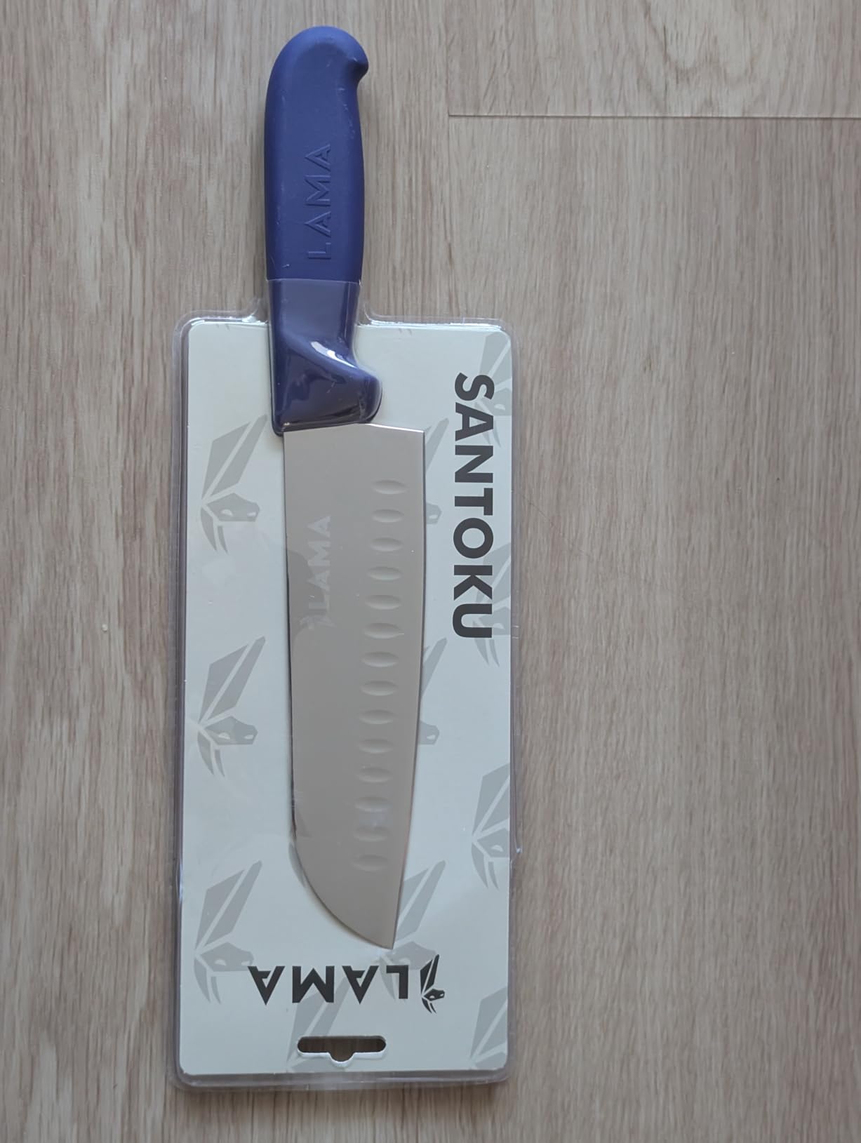 Lama Indaco 18 cm coltello santoku giapponese acciaio