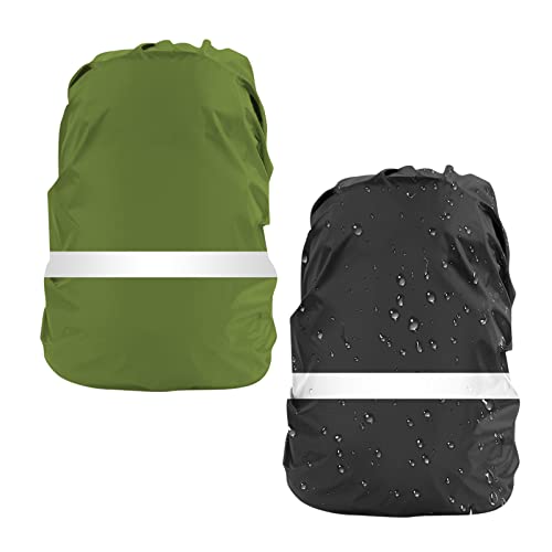 LAMA coprizaino antipioggia S nero-verde 2 pezzi impermeabile