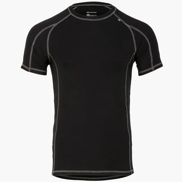 Highlander Bamboo maglia termica uomo manica corta nera