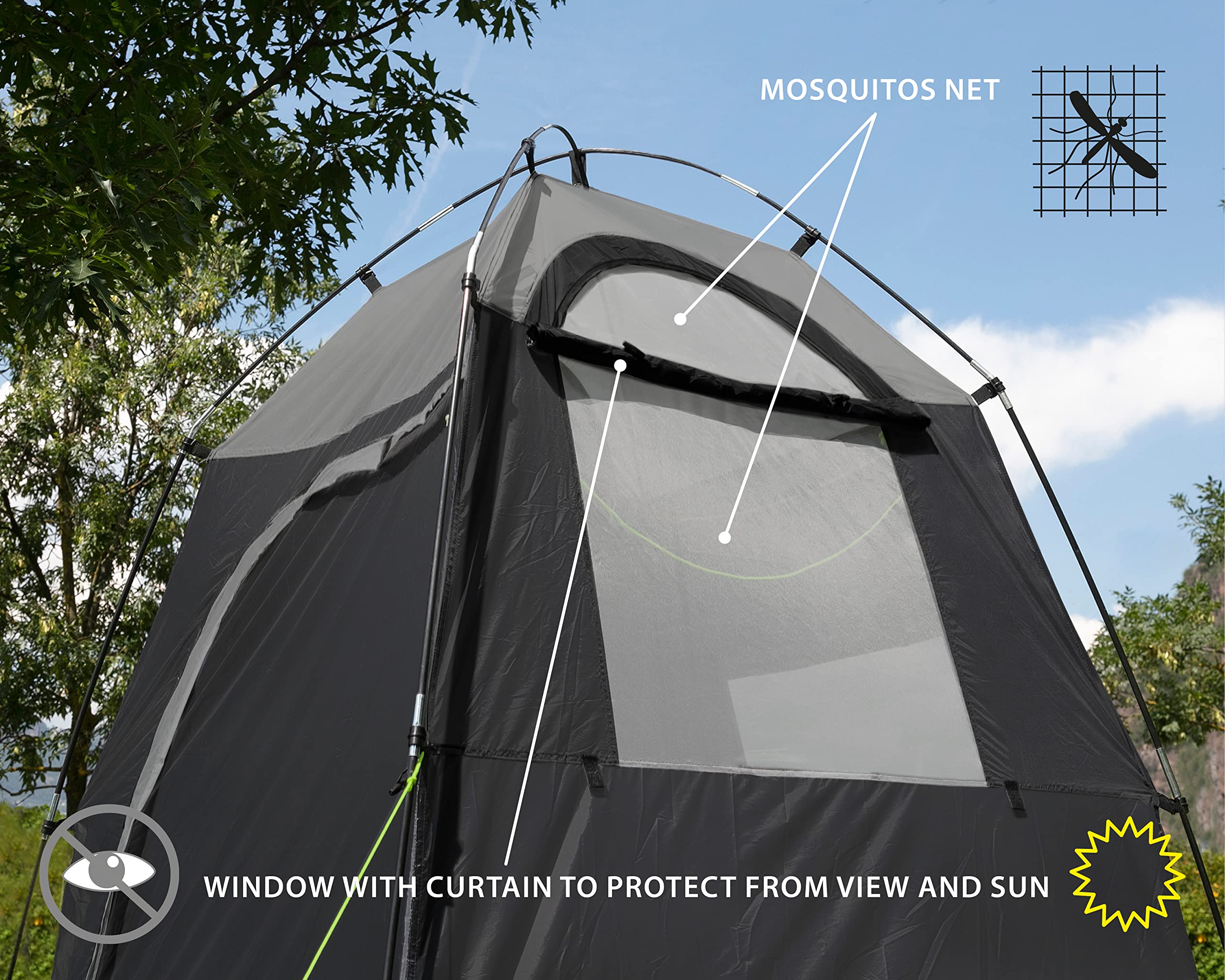 Brunner Cabina II NG tenda doccia 140x140 anti UV