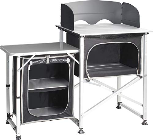 Brunner Snack Square mobile cucina campeggio nero pieghevole