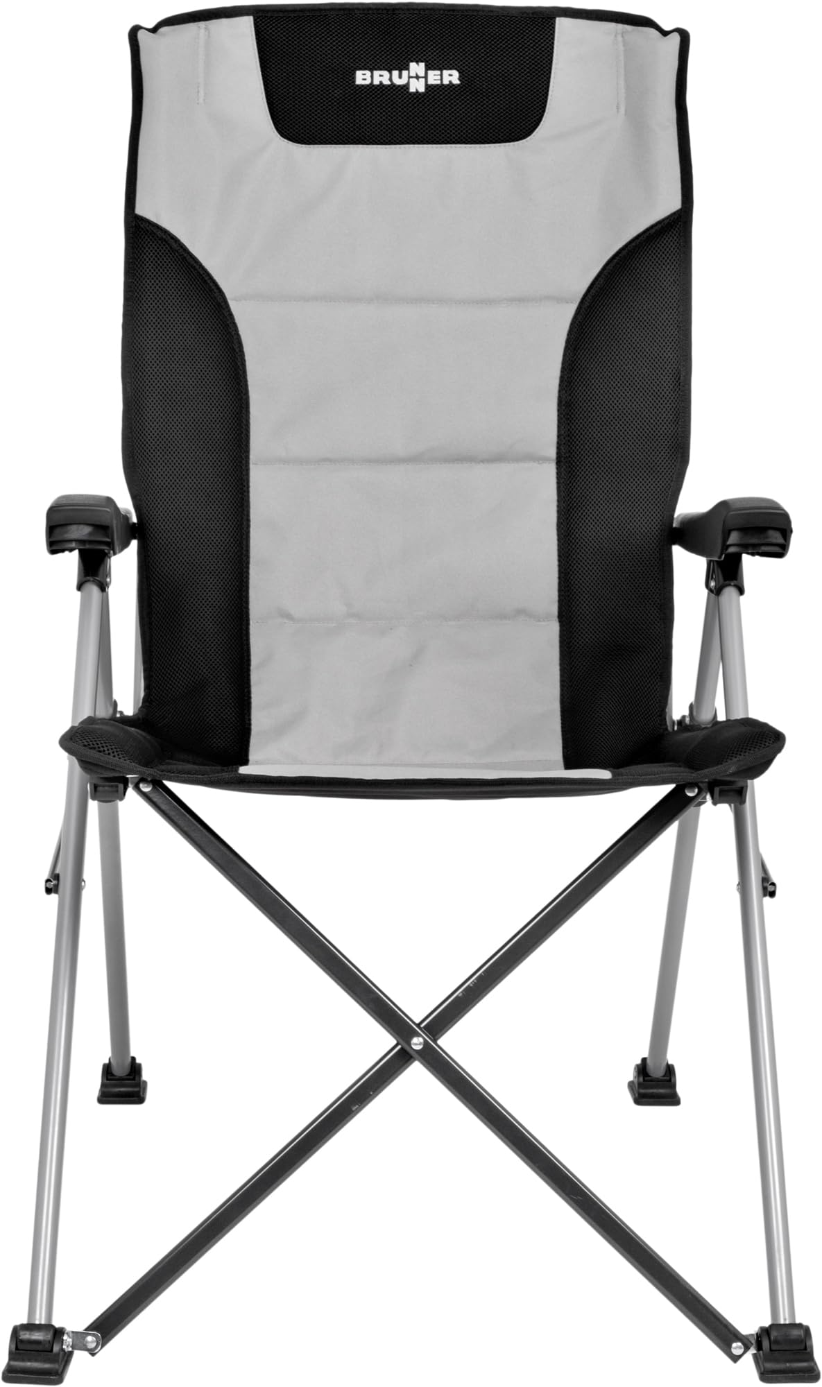Brunner Raptor Highback sedia campeggio grigio nero 120 kg