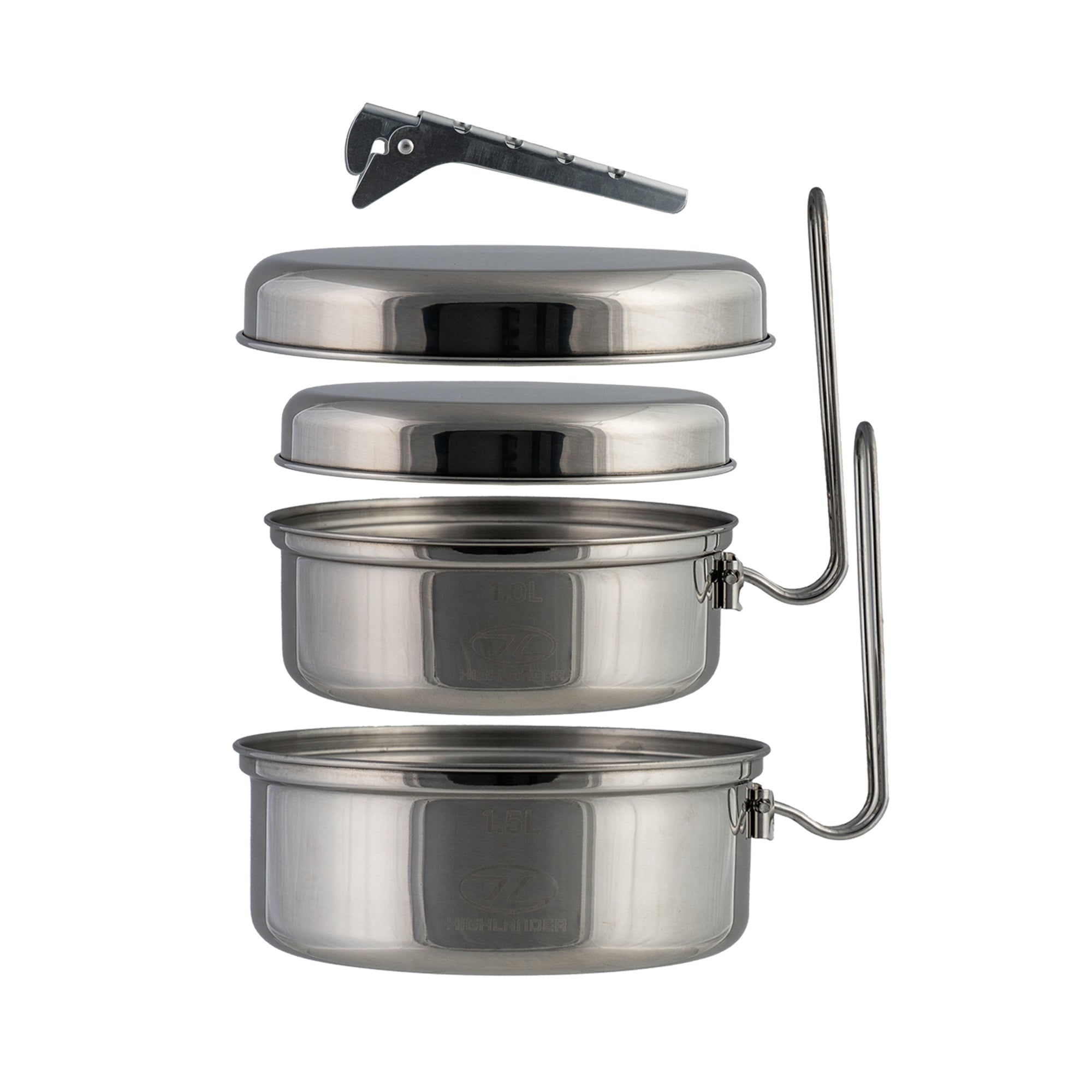 Highlander Survival Billy 1,5L set pentola campeggio inox 1,5 L