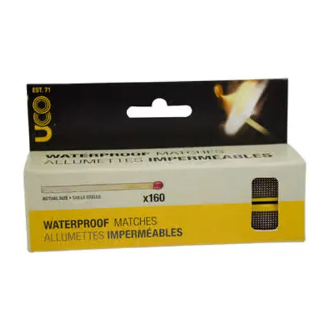 UCO Waterproof fiammiferi impermeabili 4 scatole 160 pezzi