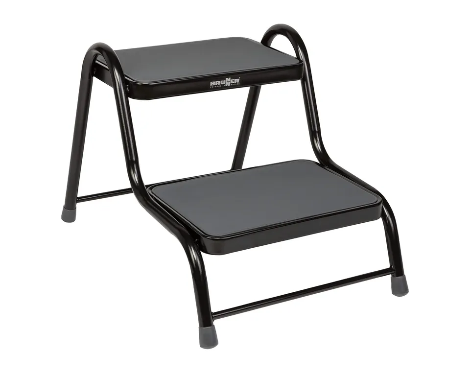 Brunner King Step Double scaletta 2 gradini nera