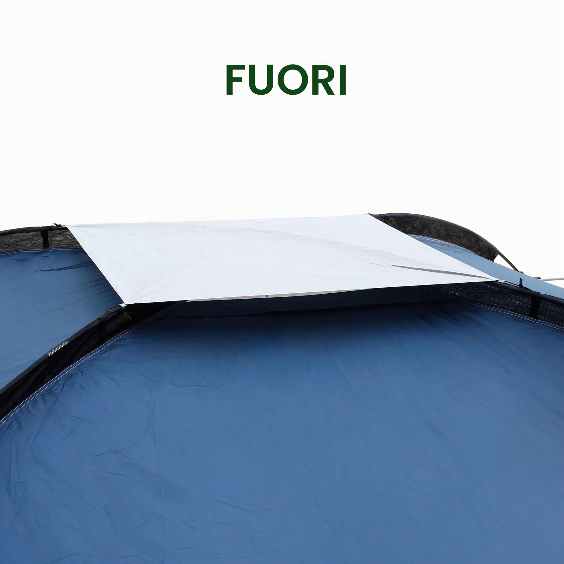Brunner Medusa II Gazebo 4x4 Poliestere UPF 50+ Blu Verde
