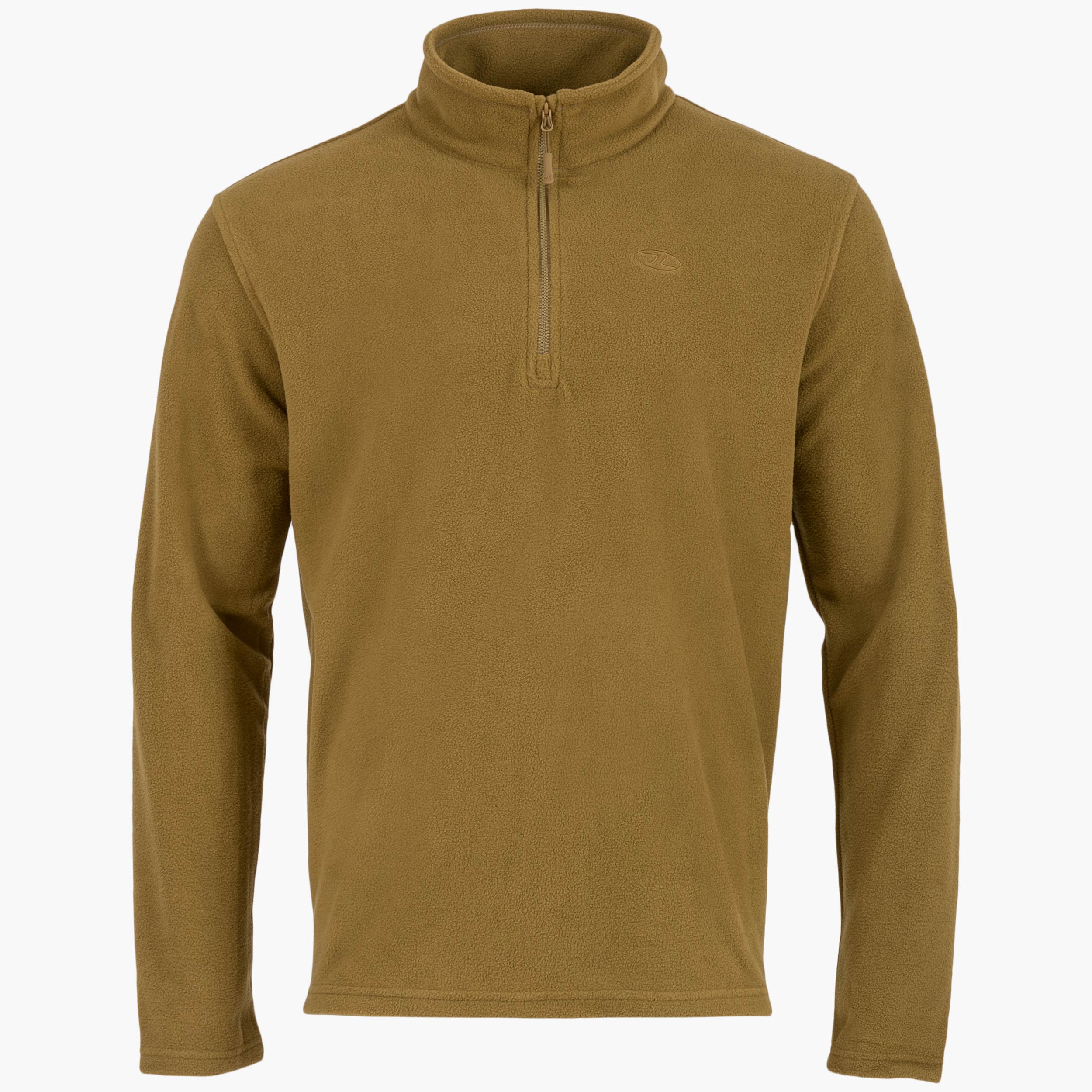Highlander Ember pile uomo mezza zip nero L