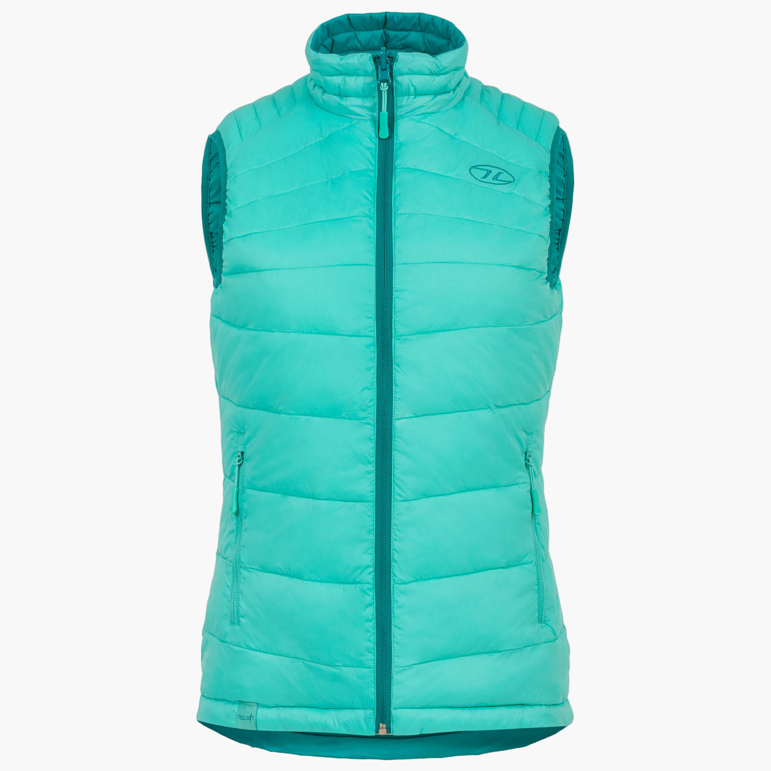 Highlander Reversible Gilet Donna Nero Turchese Imbottito