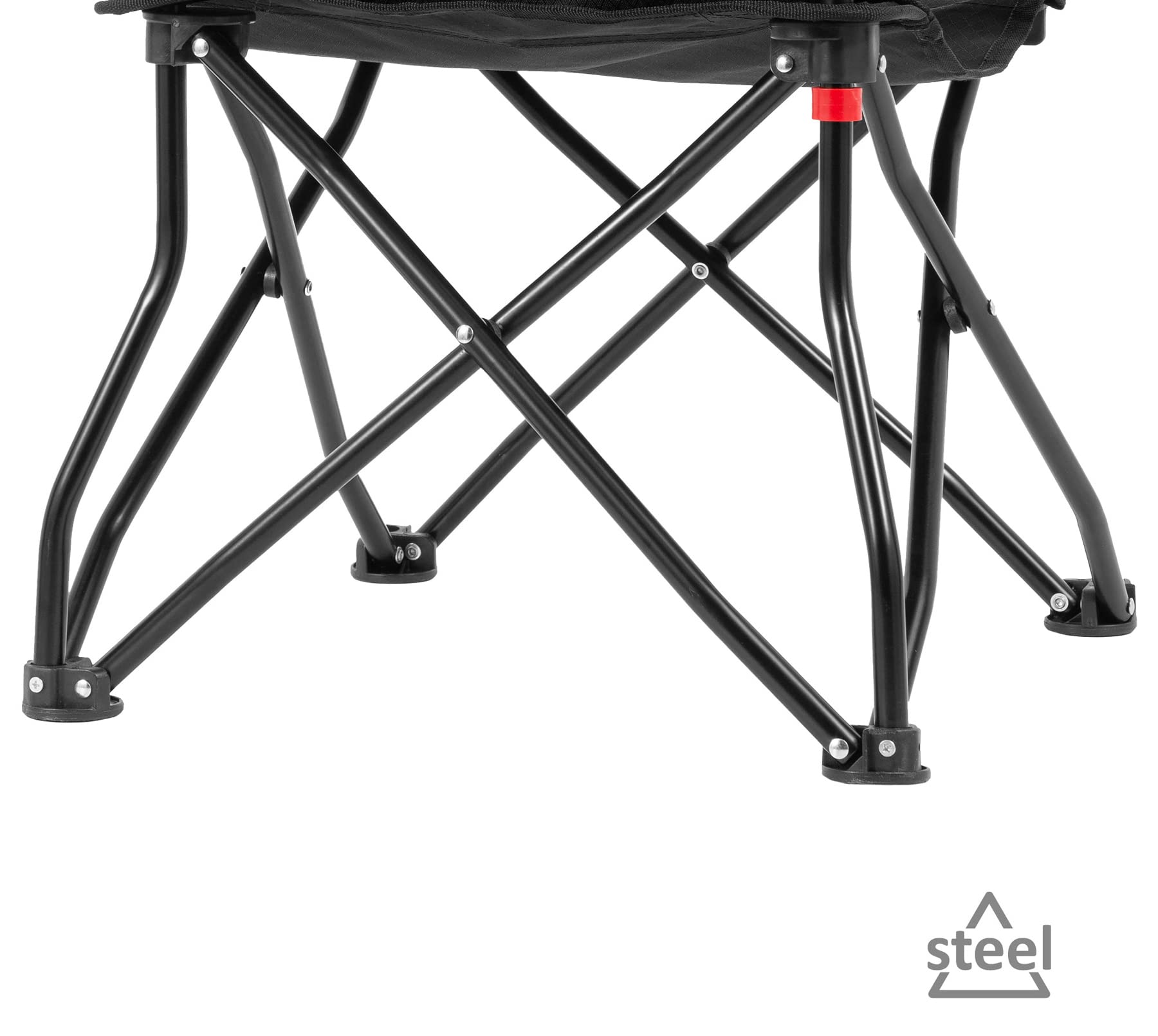 Brunner 0404035N.C55 sedia da campeggio nero/azzurro antiribaltamento