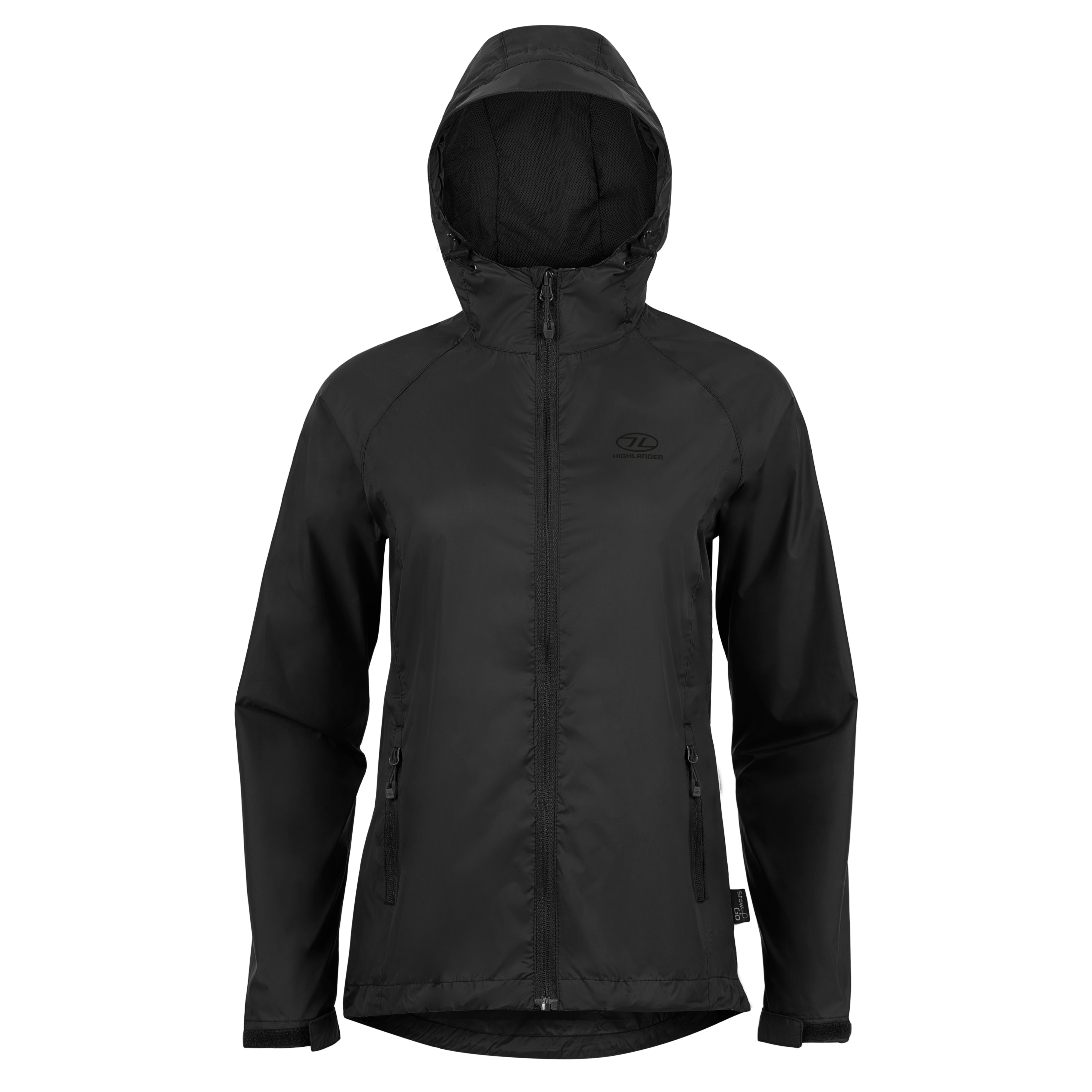 Highlander Survival Stow & Go giacca donna antipioggia packable