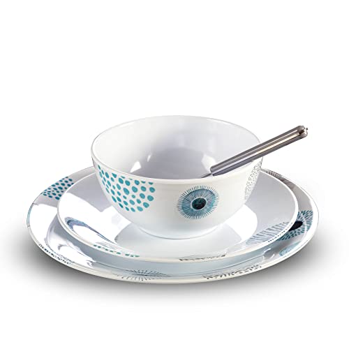 Brunner Tete-a-Tete Deep Sea set stoviglie 8 pezzi melamina