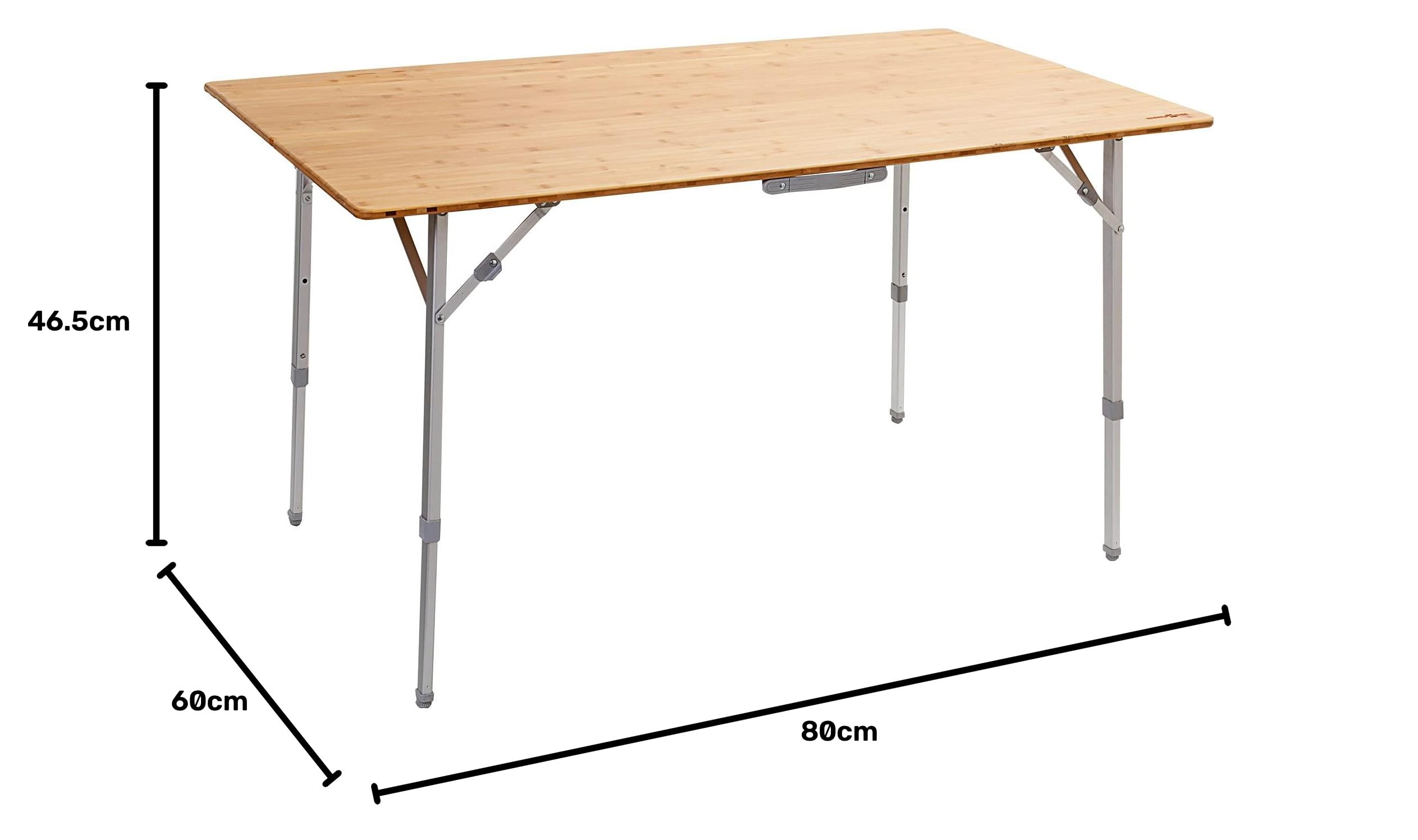 Brunner Camperking S tavolo pieghevole bambù 80x60