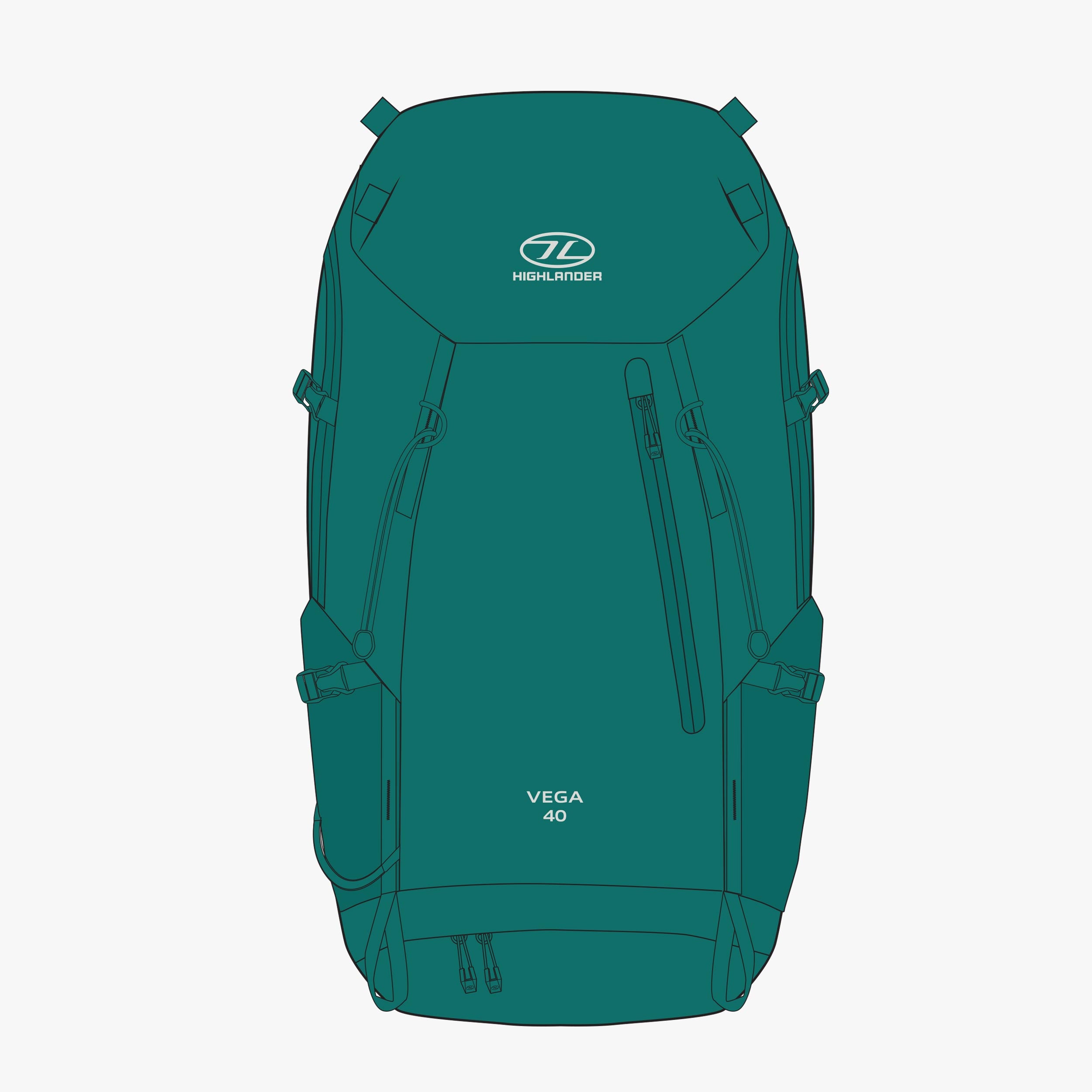 Highlander Vega zaino trekking donna 40 litri