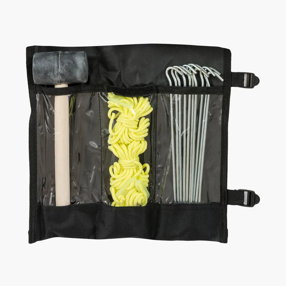 Highlander Kit Accessori Tenda con Mazzuolo Picchetti e Tiranti