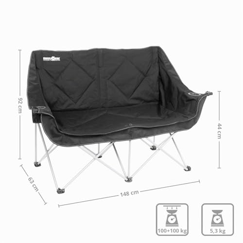 Brunner Action Sofa Comfort Divanetto Nero pieghevole