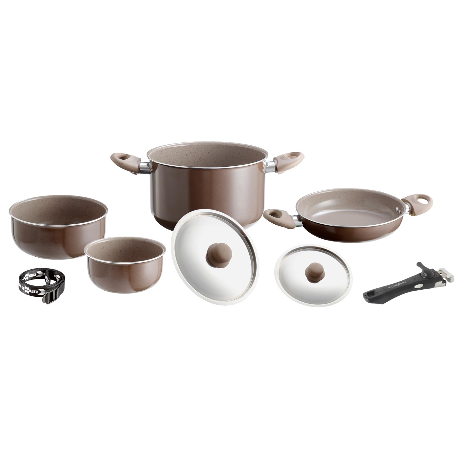Brunner Chocolate Set Pentole 7+1 Ø 20 cm Campeggio