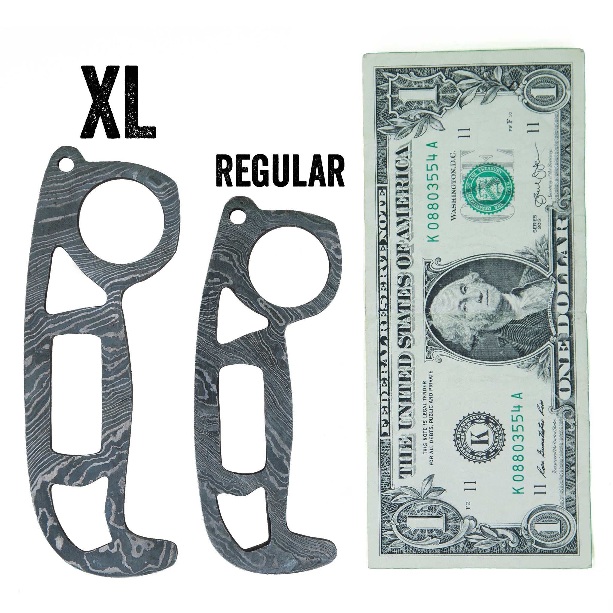 Readyman Damascus Defense Tool EDC acciaio XL