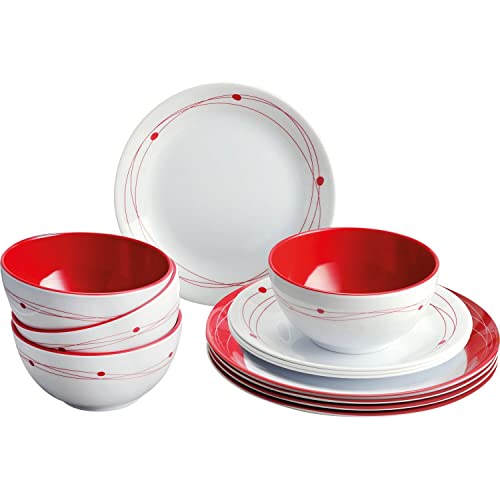 Brunner Midday Cosmic set piatti melamina 12 pezzi antiscivolo