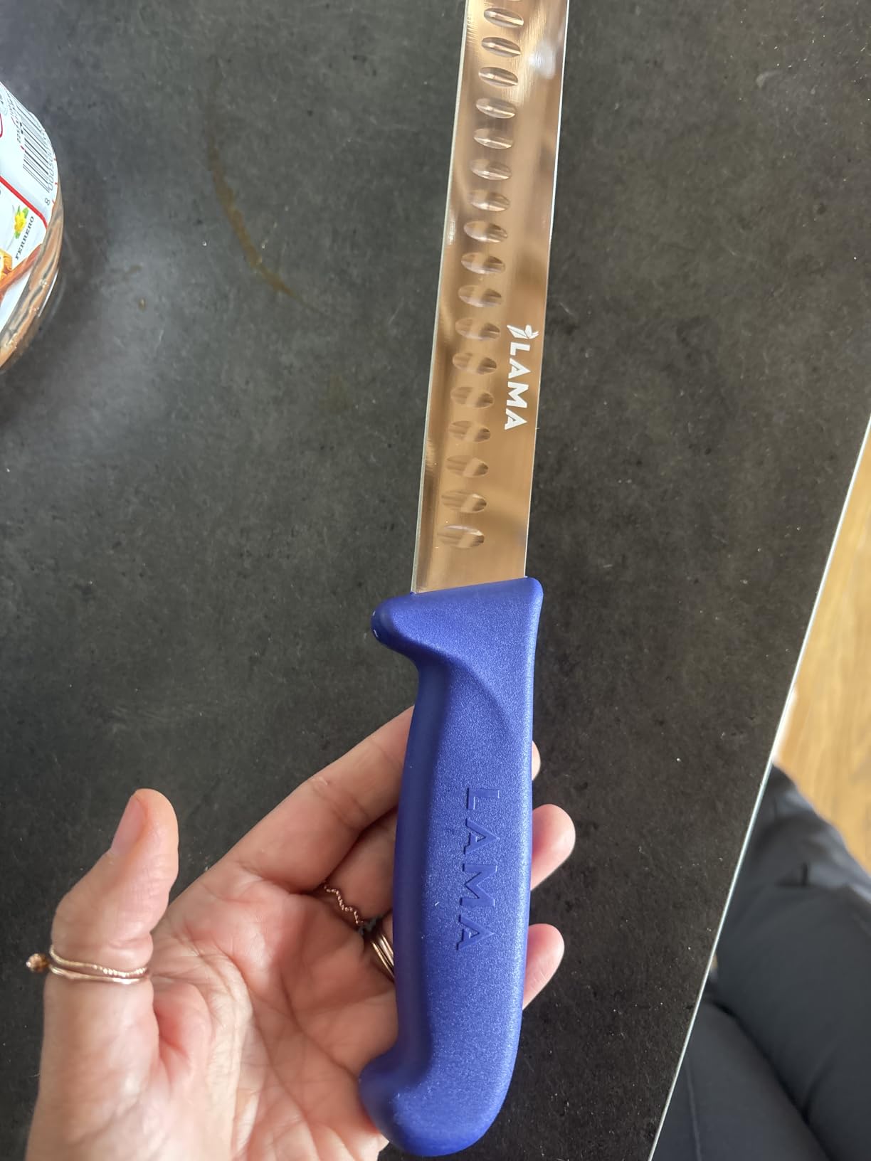 LAMA Brisket 35,4 cm coltello alveolato acciaio
