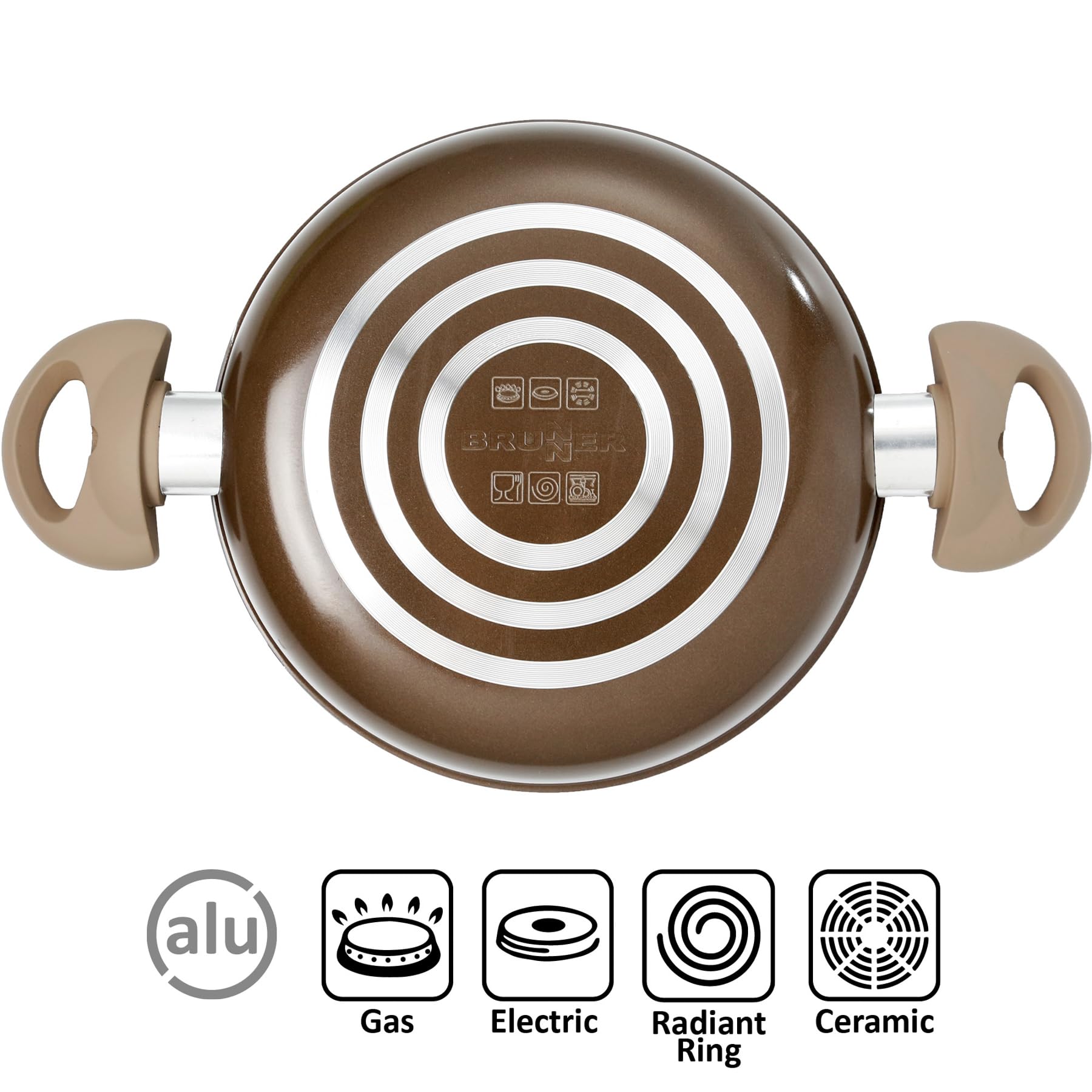 Brunner Chocolate Set Pentole 7+1 Ø 20 cm Campeggio