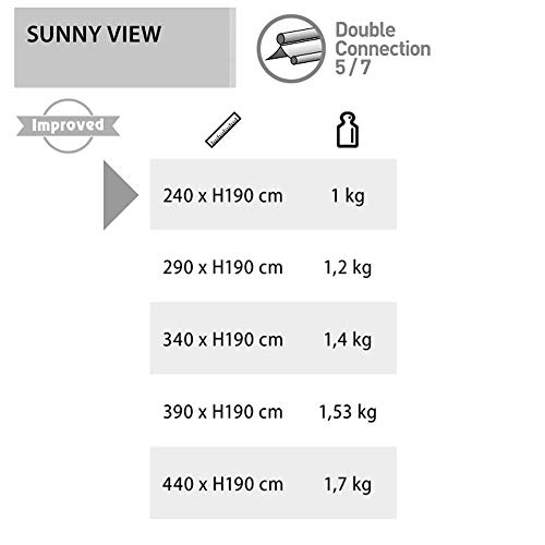Brunner Sunny View tendalino camper 240x190 cm grigio UV