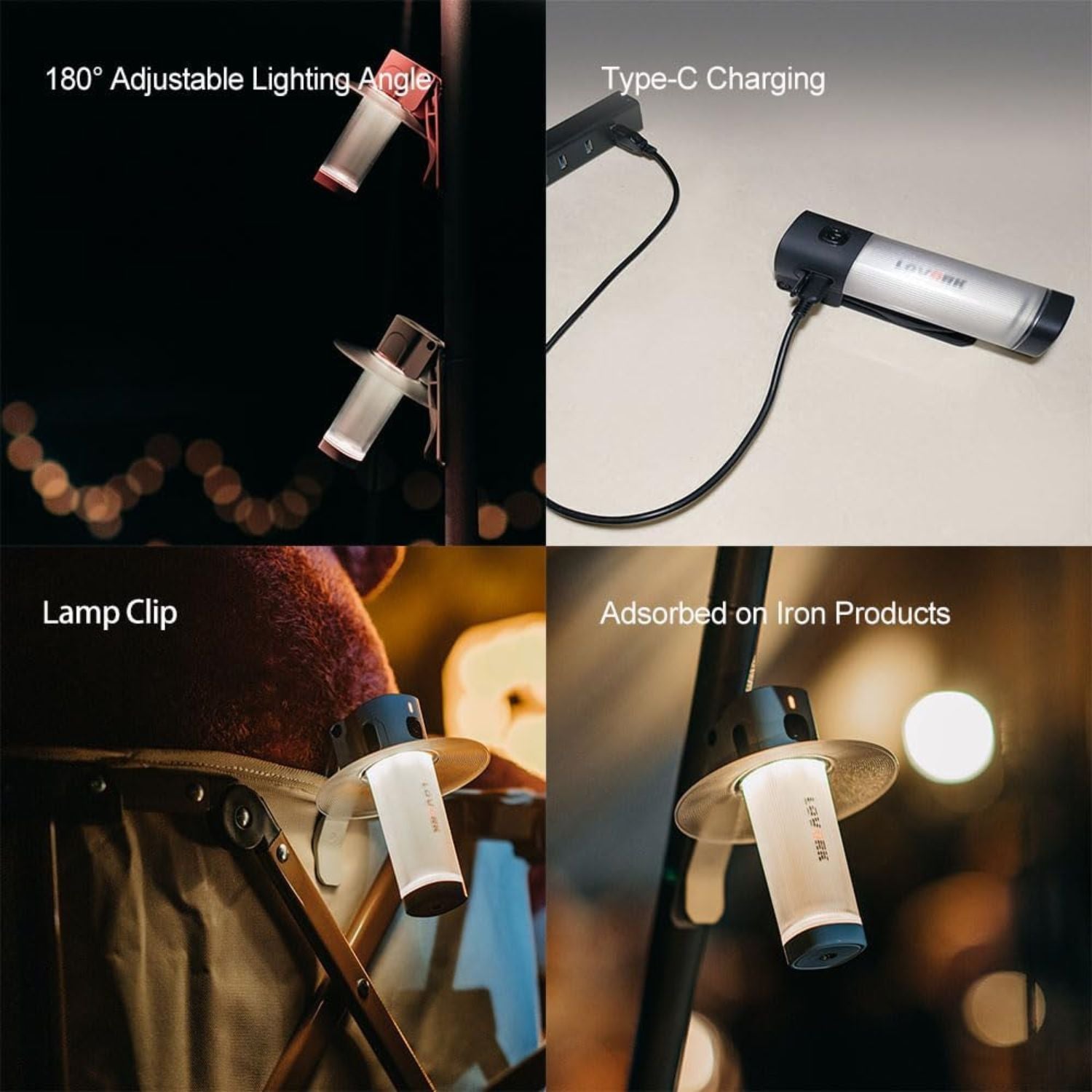 Lovork Alpha II Lampada LED Portatile 130LM USB-C