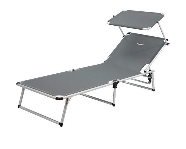 Brunner Malibu lettino da sole grigio con tettuccio