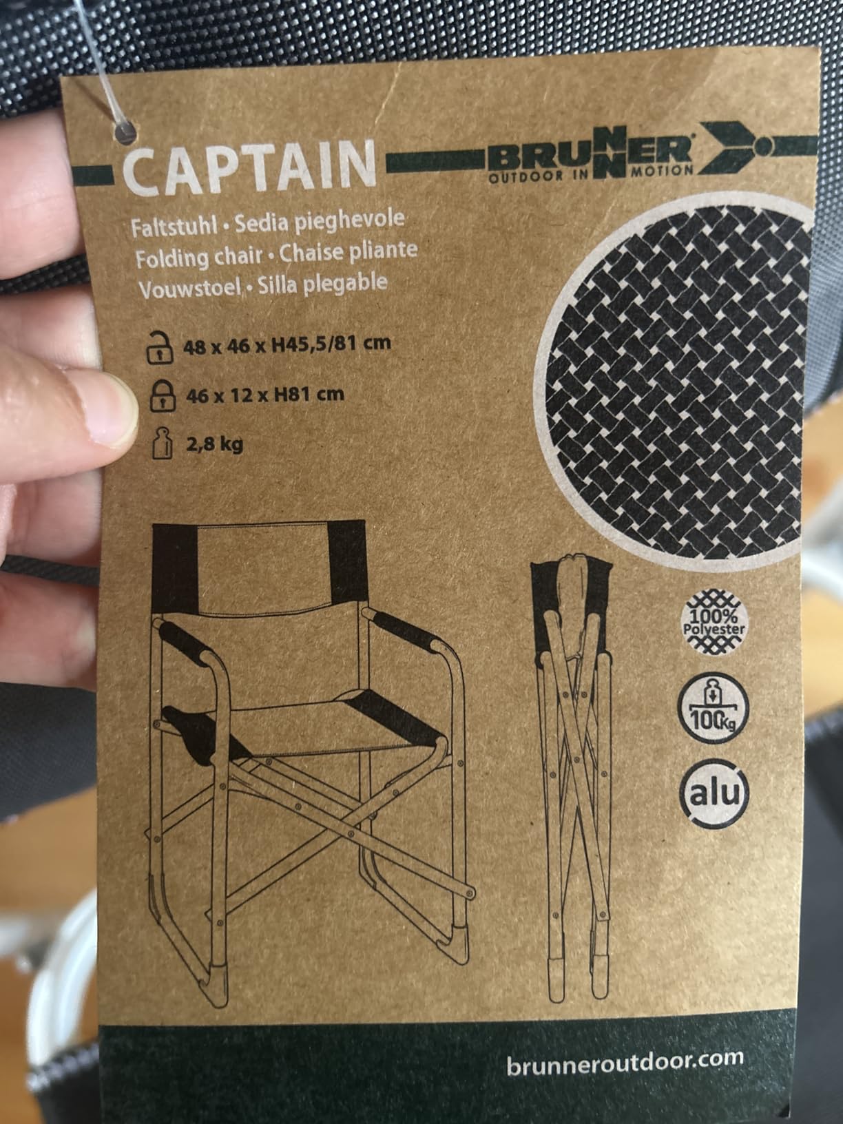 Brunner Captain 0404184N.C05 sedia regista nero/blu