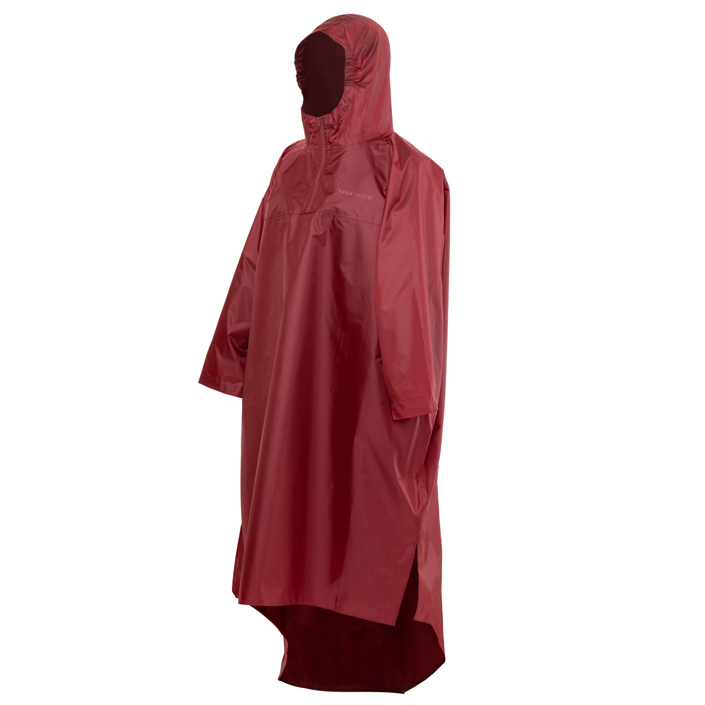 Trekmates Deluxe poncho pioggia nero impermeabile con zaino