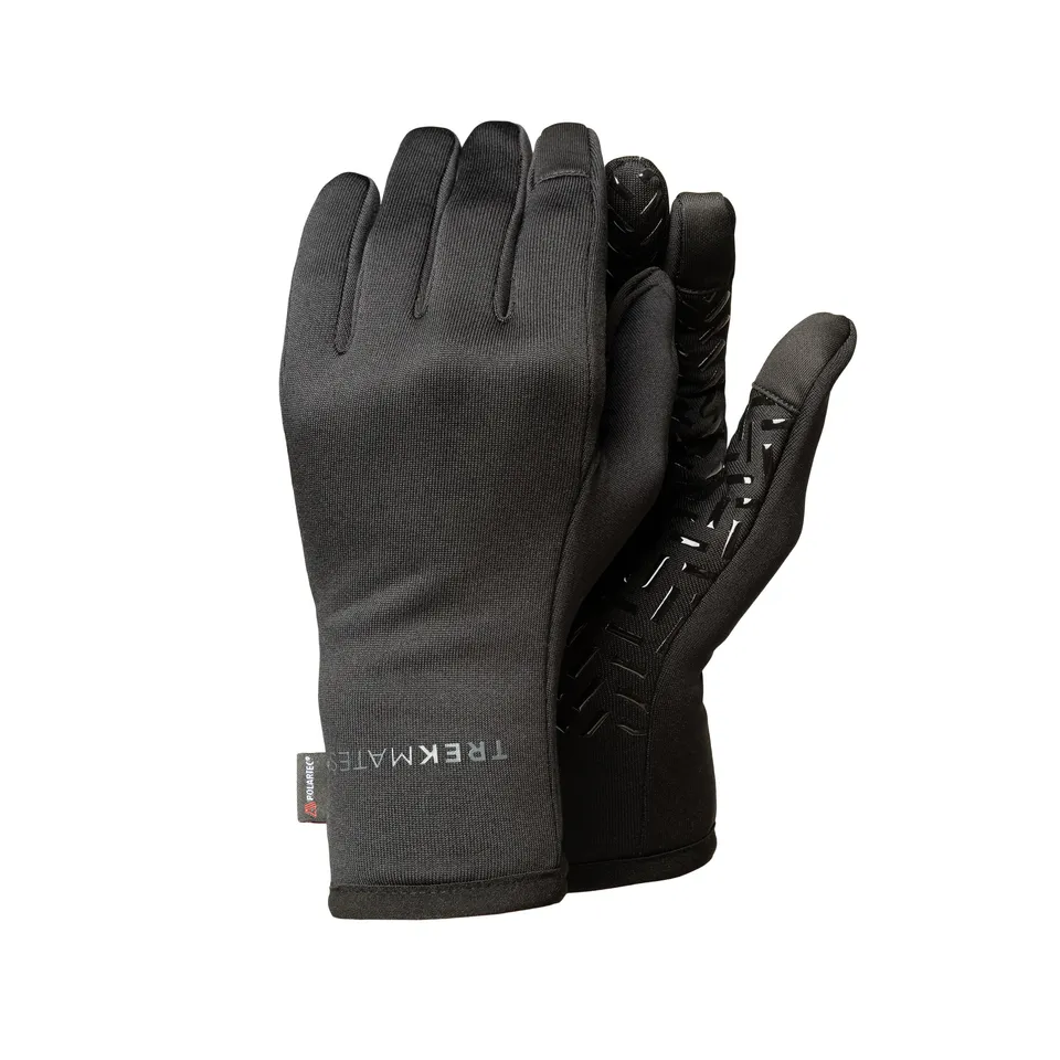 Trekmates Strath Grip Guanti Pile Stretch Neri