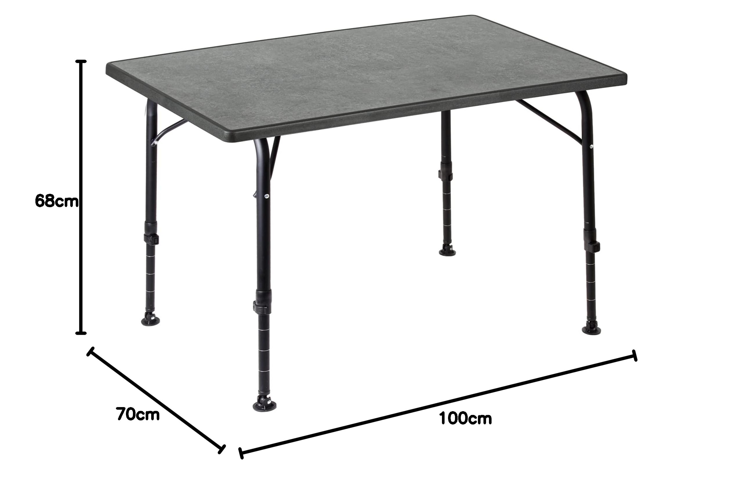 Brunner Recreo 100 tavolo da campeggio 100x68 cm regolabile