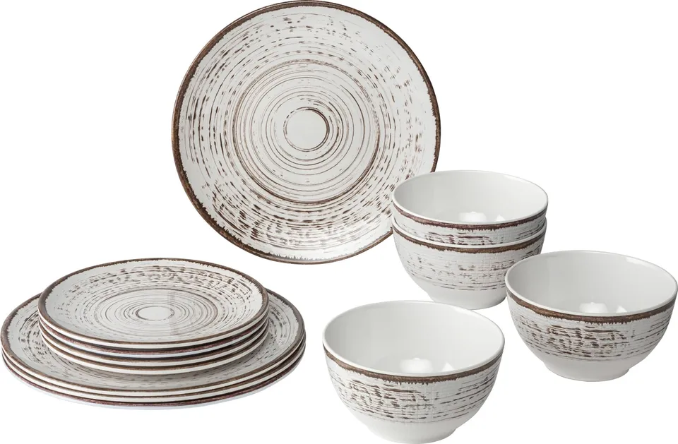 Brunner Midday Kassandra Set Melamina 12 Pezzi Antiscivolo