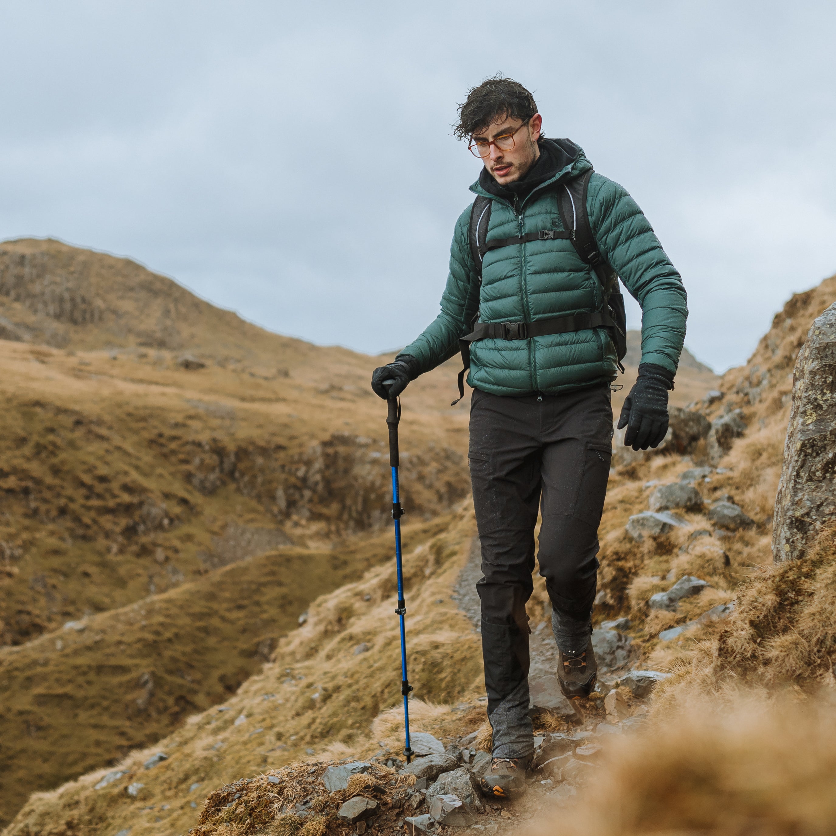 Trekmates Rigg Glove guanti antivento neri windproof