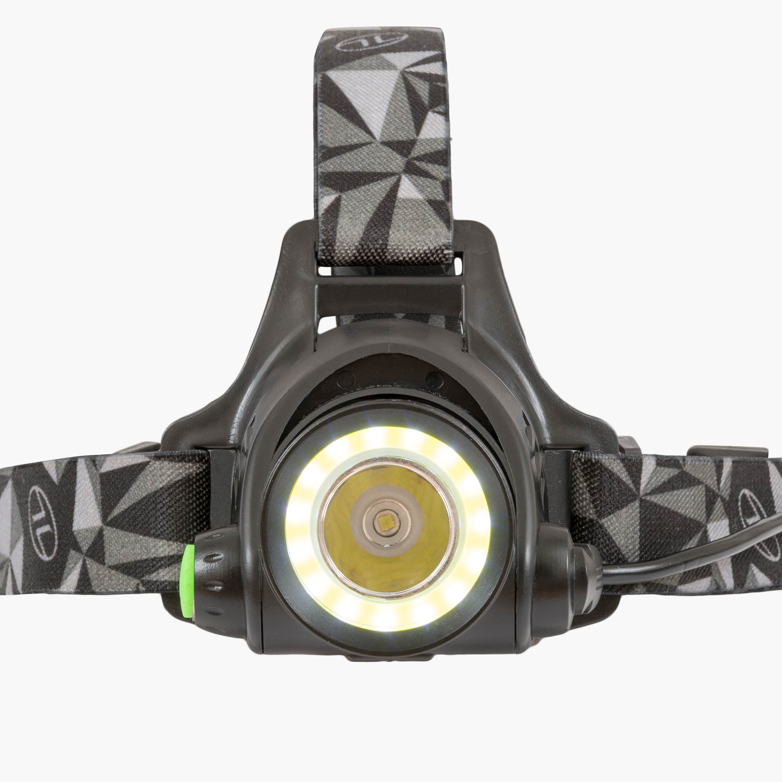 Highlander Polaris torcia frontale ricaricabile 550 lumen nera