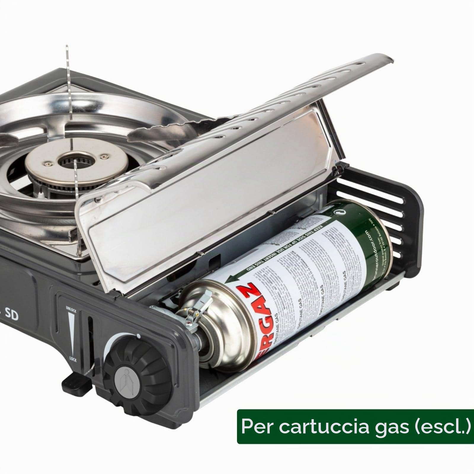 Brunner Devil SD NG fornello a gas 2,2 kW con valigetta