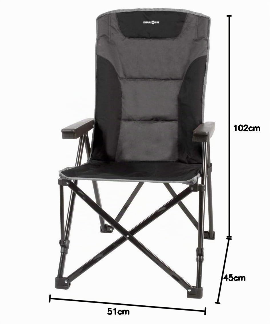 Brunner Raptor Recliner sedia campeggio acciaio 120 kg