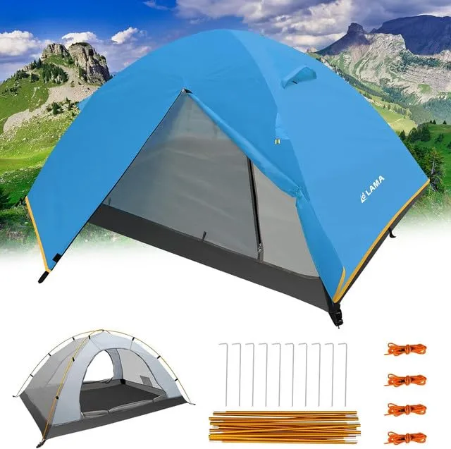 LAMA Tenda Campeggio 2 Persone Impermeabile 3000 mm