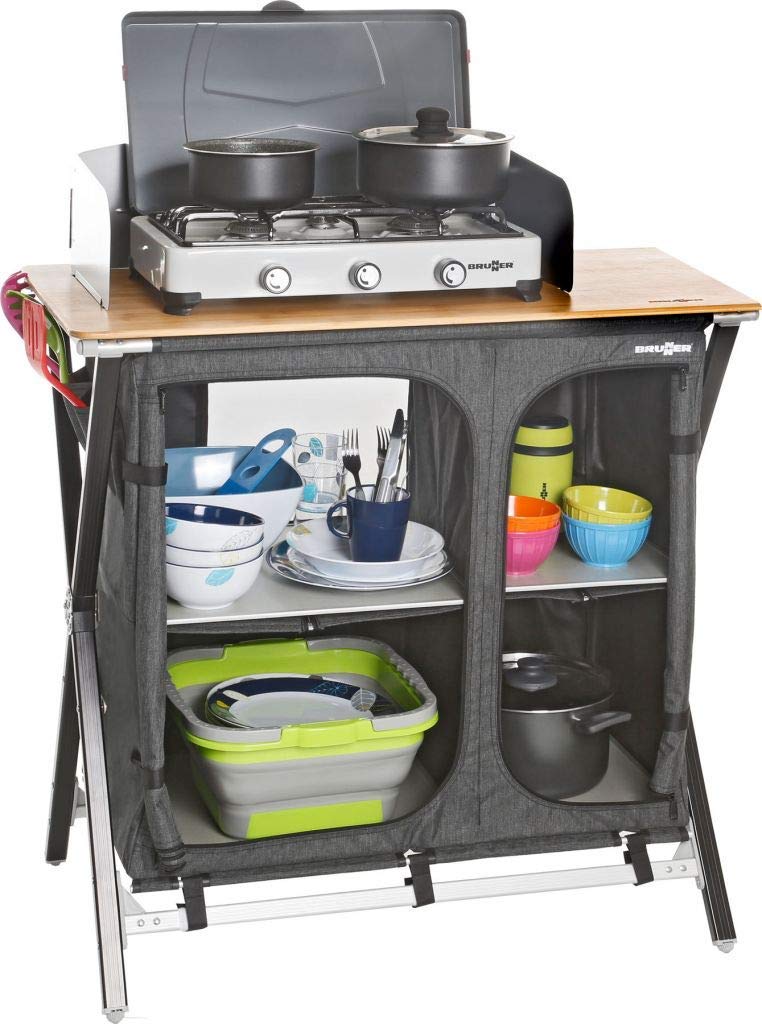 Brunner Mercury Cross mobile cucina grigio 92x49x90