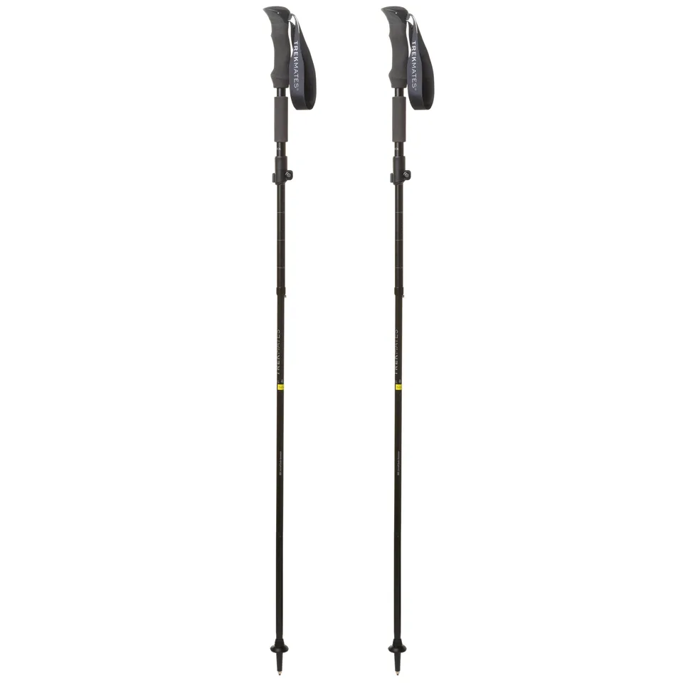 Trekmates Fold Lock Pole bastoncini neri paio 125 cm