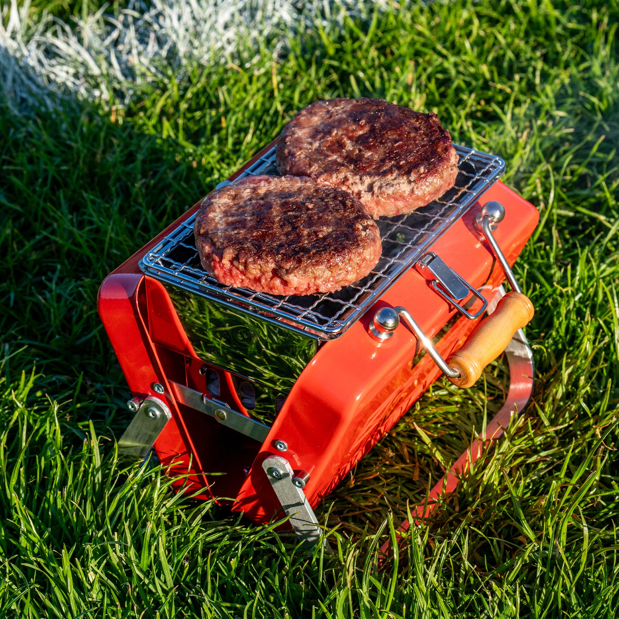 Kenluck Mini Grill Barbecue a Carbone 750 g Rosso