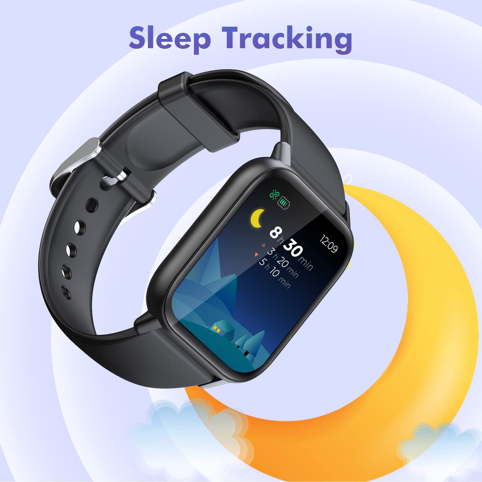 LAMA Touch 1,7 smartwatch fitness nero-blu cardio IP67
