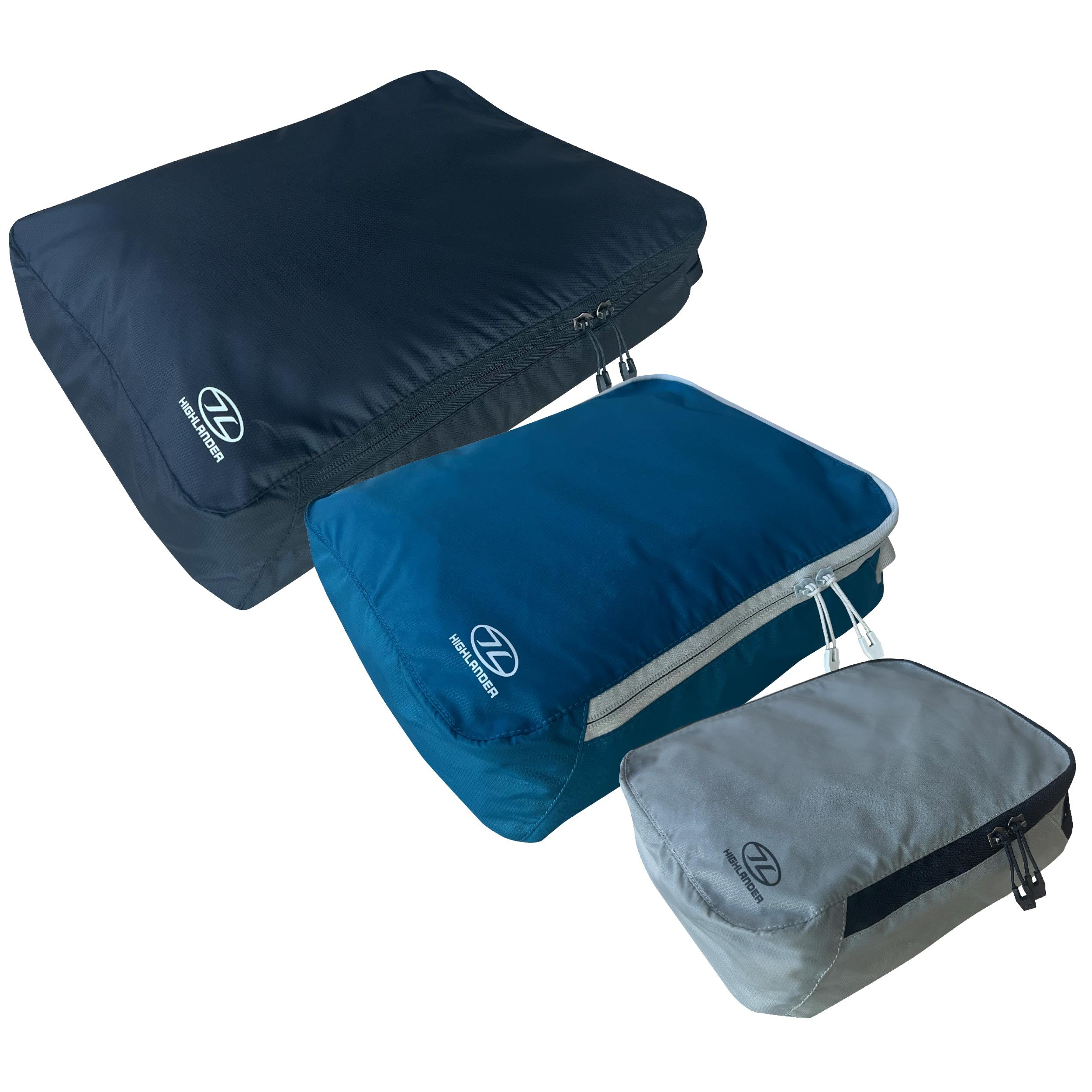 Highlander Compakta set 3 cubi organizzatori valigia leggeri