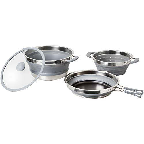 Brunner Volcano set pentole pieghevoli 4 pezzi 24 cm salvaspazio