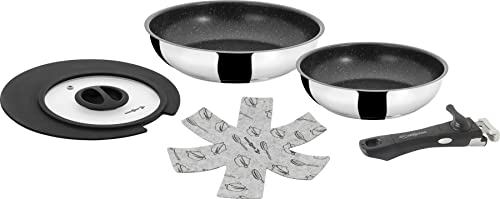 Brunner Academy Double Pan 22/20 set padelle inox per gas