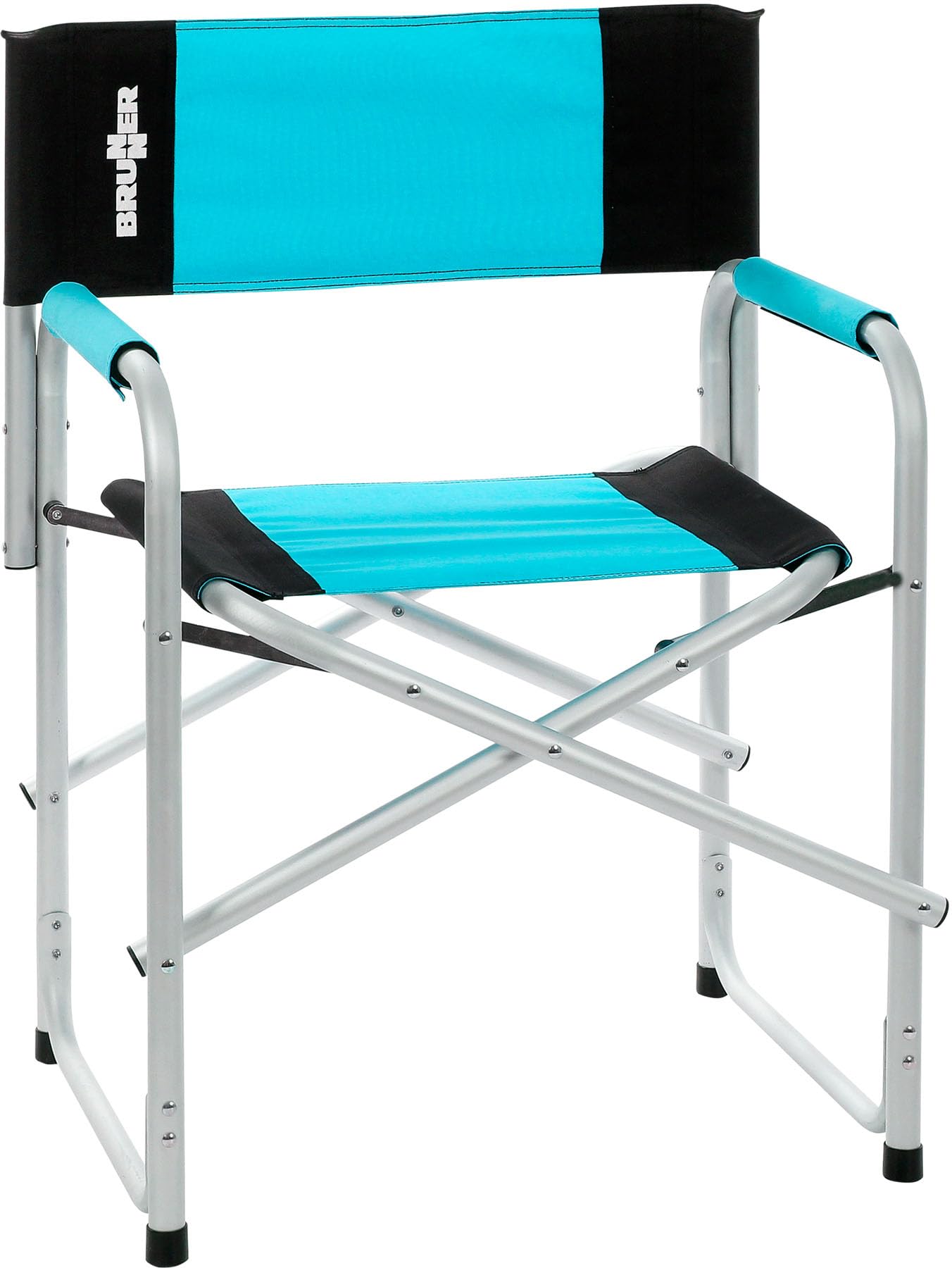 Brunner Bravura sedia regista pieghevole nero azzurro 150 kg